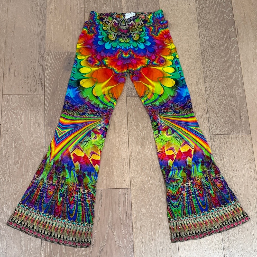 Mills by Camilla Girls Vibrant Multicolor Flared Pants